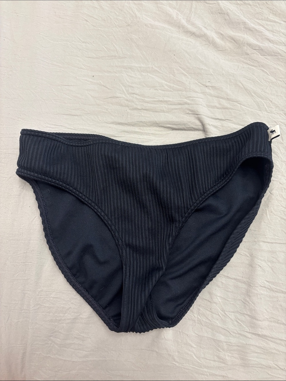 abercrombie kids Black Ribbed Bikini Bottom